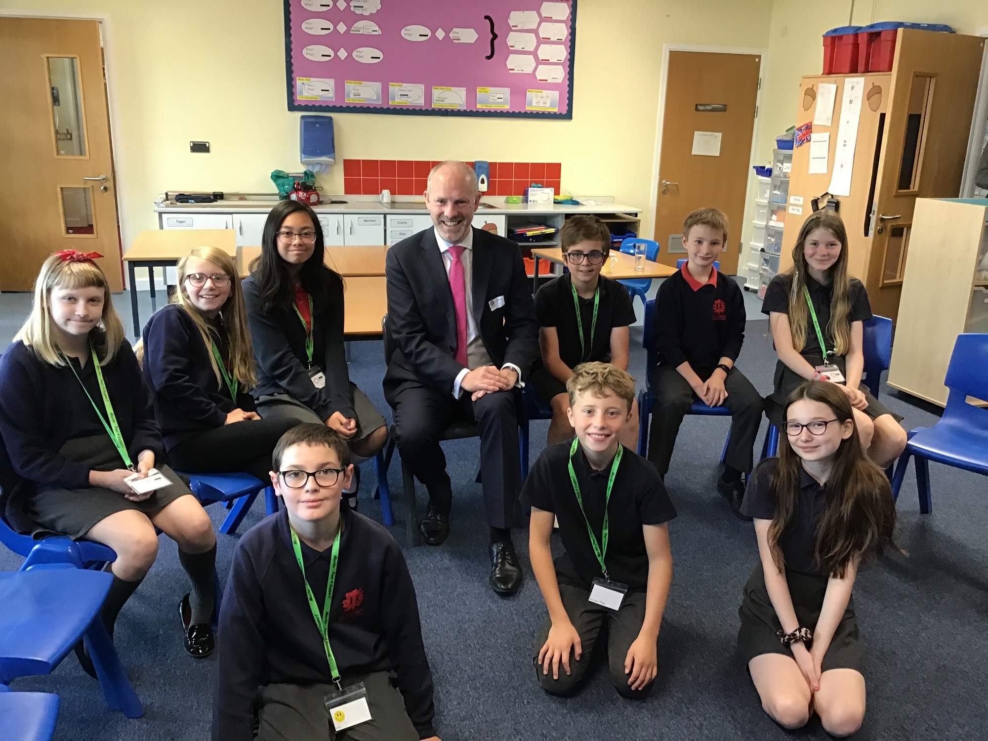 Justin Tomlinson MP Visits Red Oaks Primary School