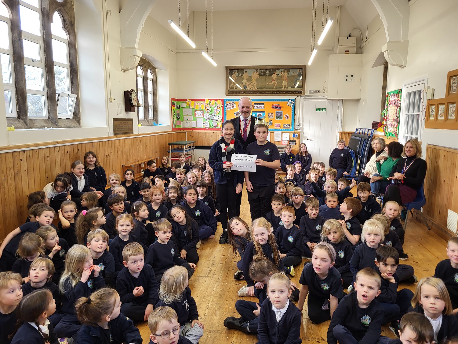 Justin Visits South Marston Primary School