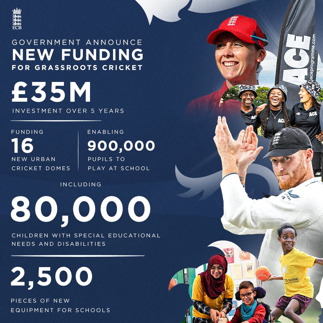 Government Announces £35 Million Investment In Grassroots Cricket