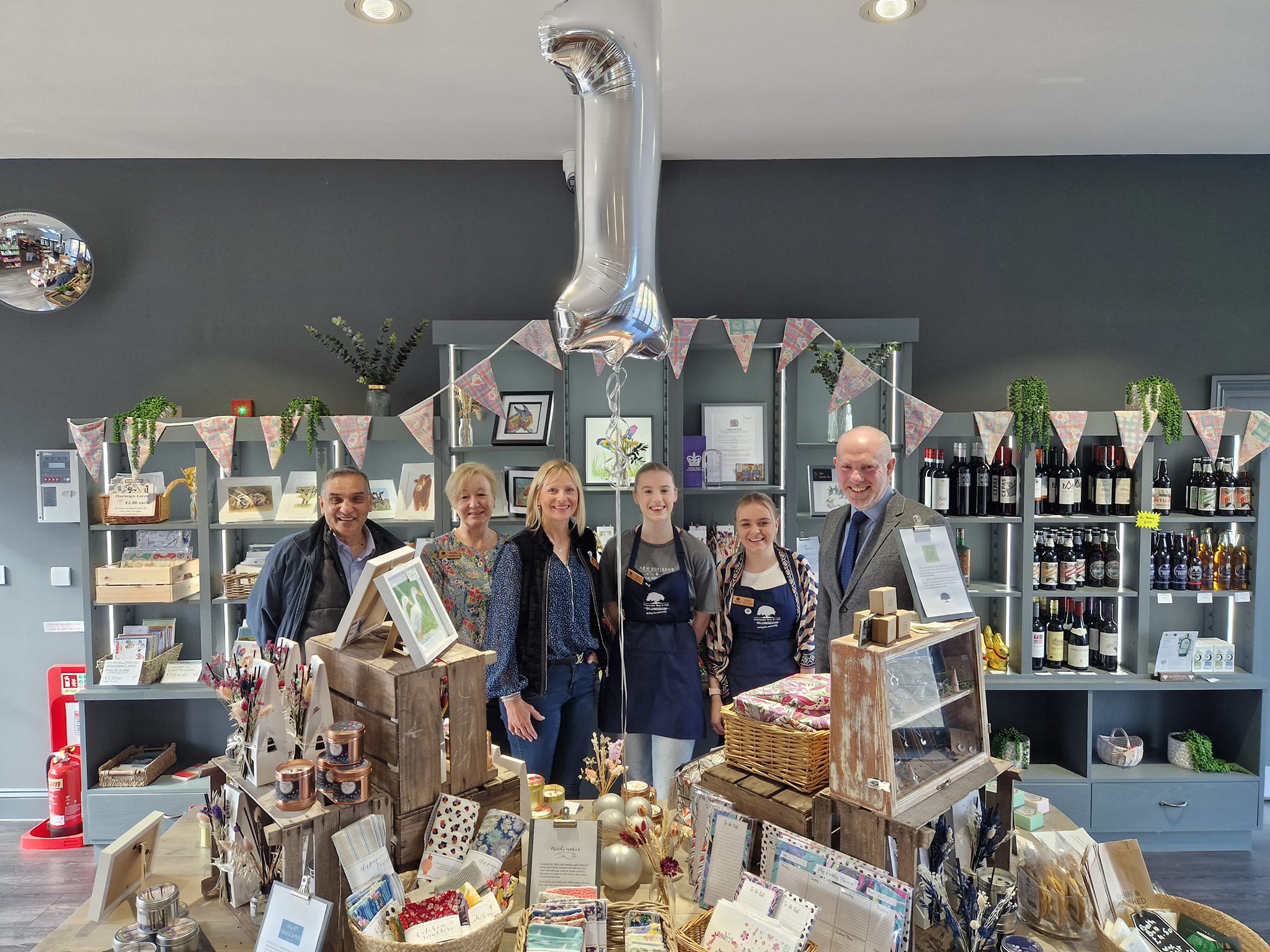 Justin Celebrates 1st Anniversary Of Blunsdon Community Shop